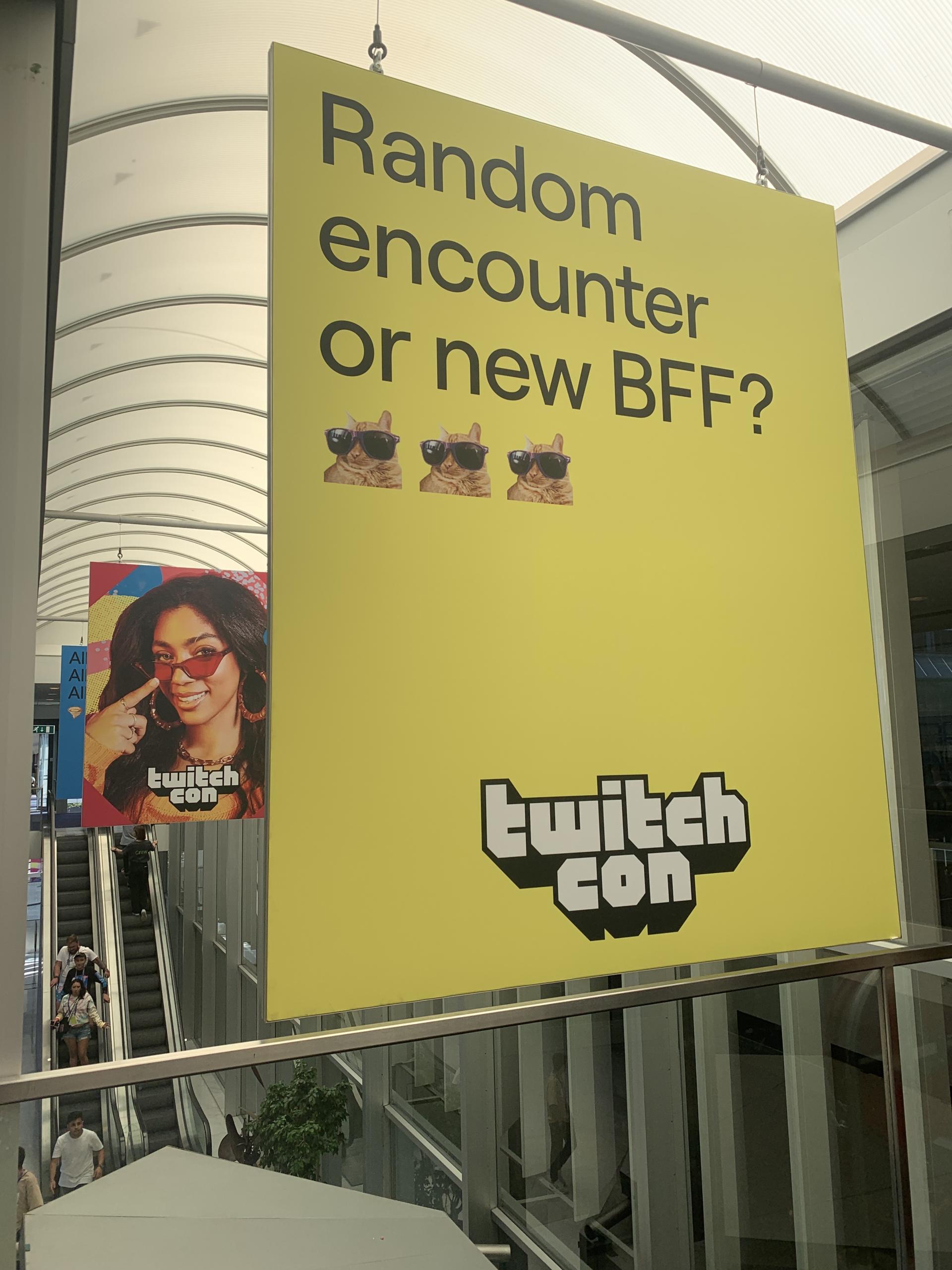 Signage at TwitchCon
